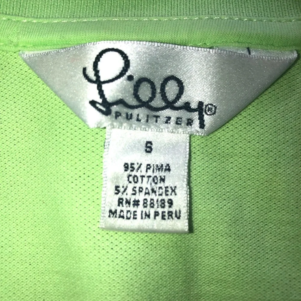 Lilly Pulitzer Green Sleeveless Polo Top size small - Picture 5 of 5
